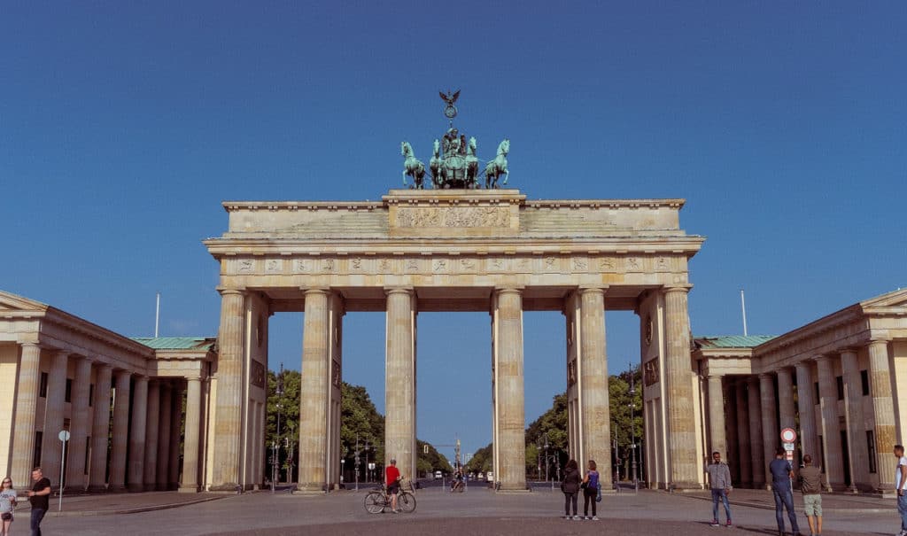 Na obrázku je Berlín - Braniborská brána