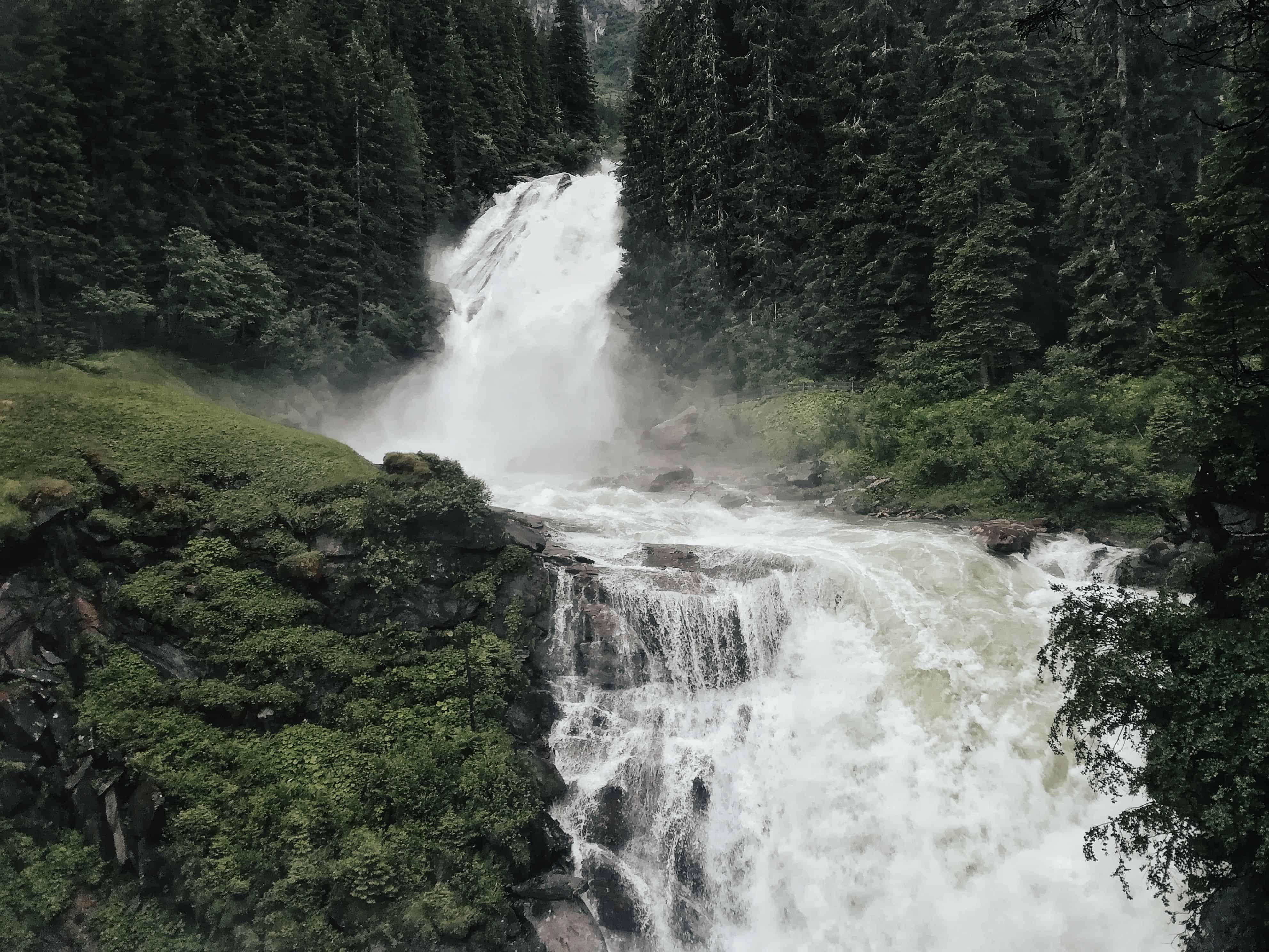 Krimmelské vodopády /Krimml vodopády /nejkrásnější místa v Alpách
