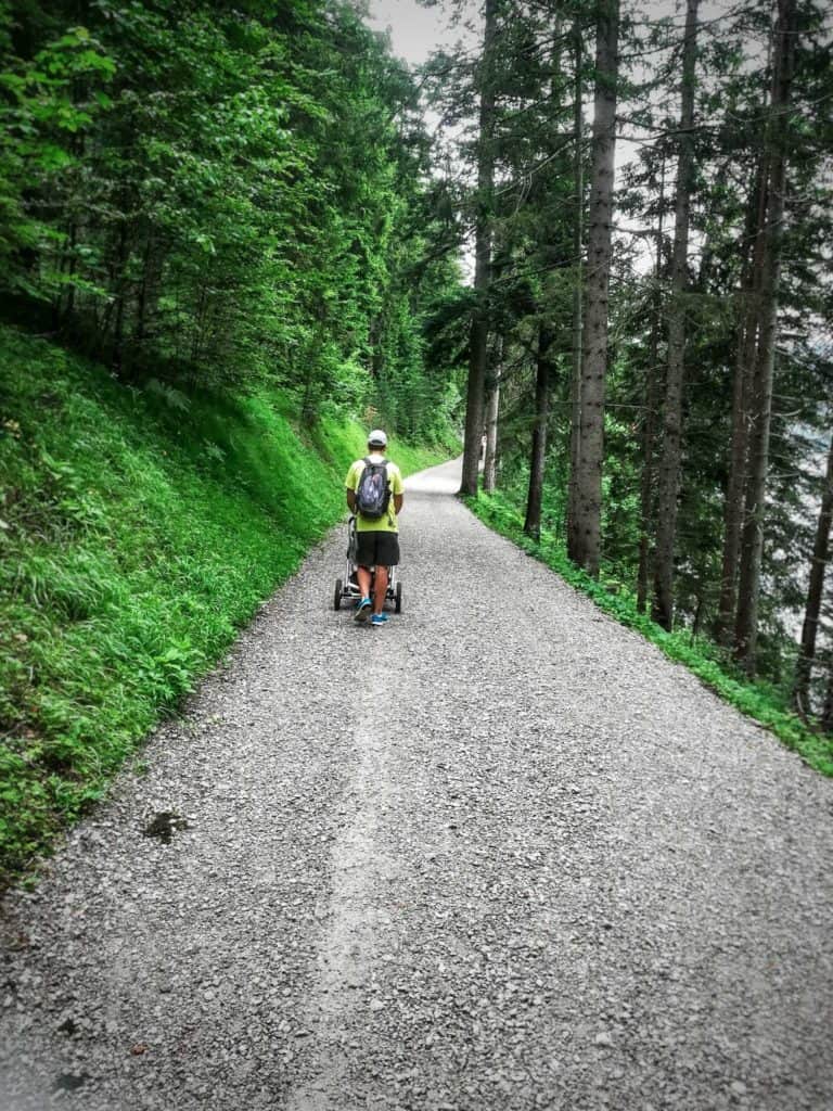 Cesta kolem jezera Eibsee / Alpy Německo
