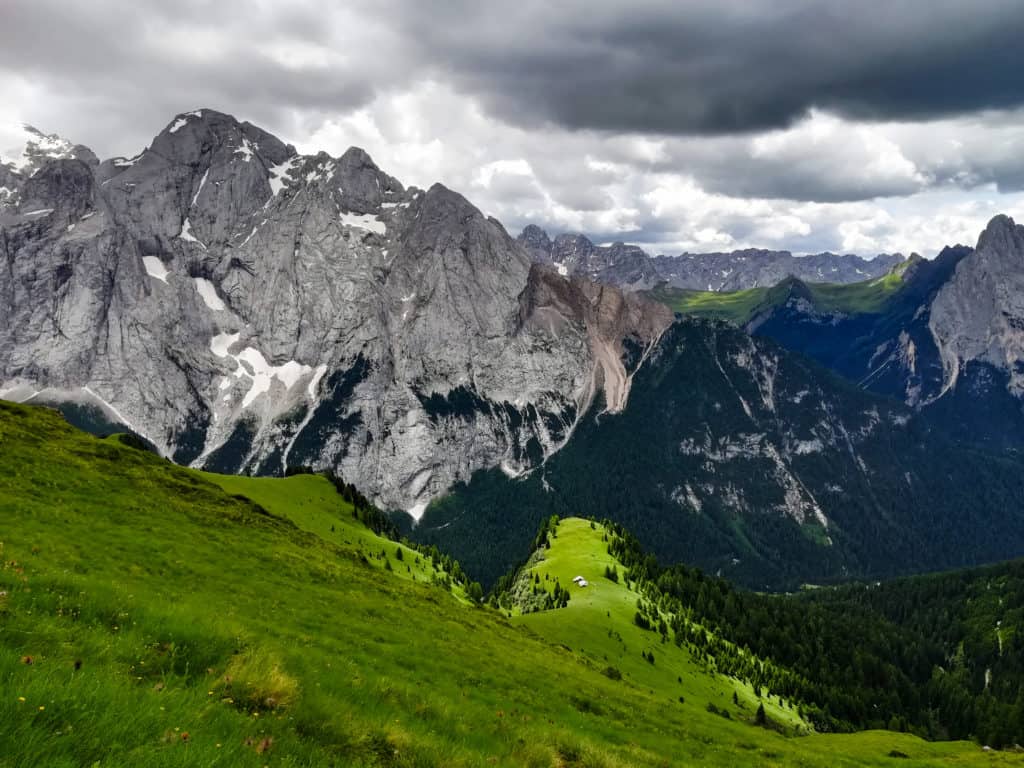 Marmolada / Passo Pordoi / nejkrásnější místa Dolomity