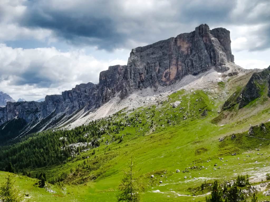 Passo Giau / nejkrásnější trasy v Dolomitech
