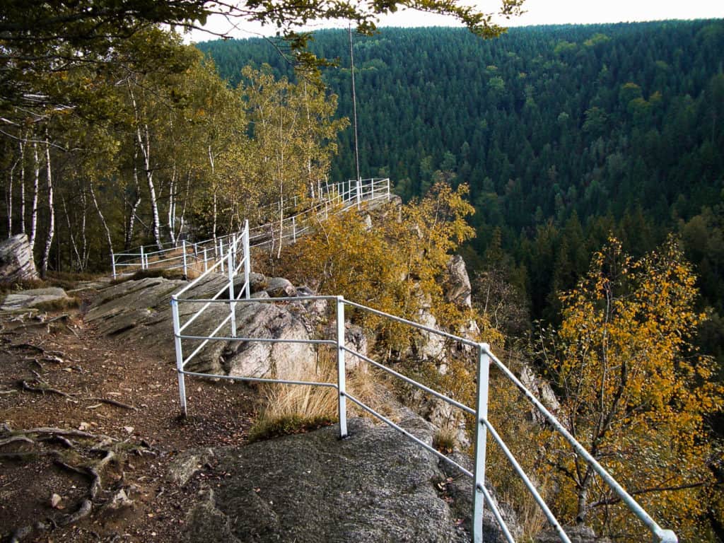 Vyhlídka Katzenstein / kam v Krušných horách v Německu