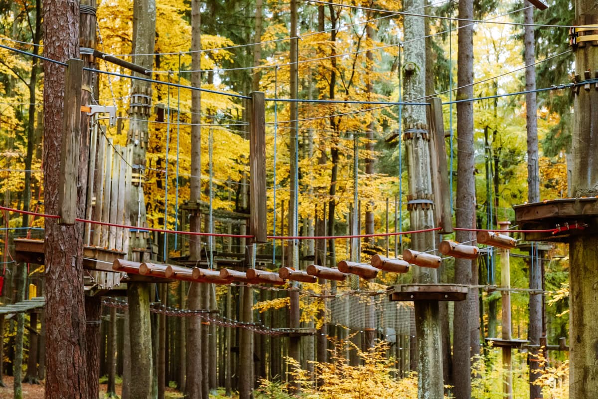 lanový park Svatý Linhart