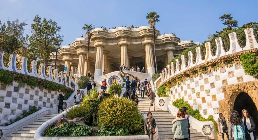 památky v Barceloně / park Güell