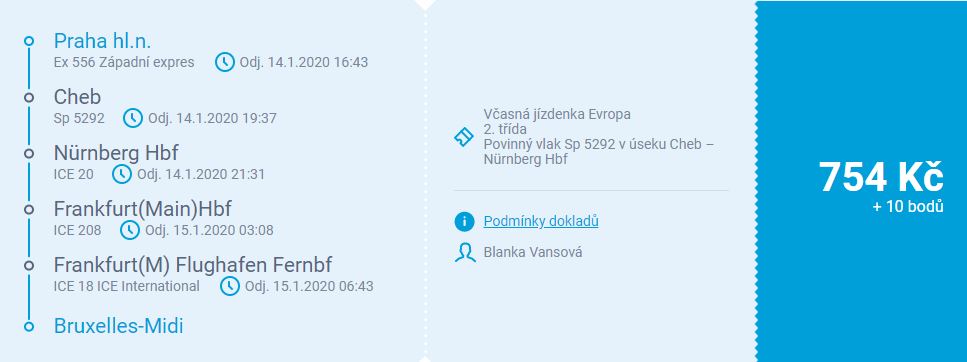 vlakem do Londýna