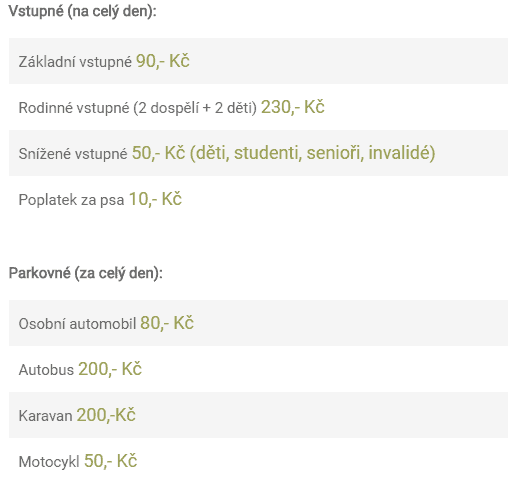 vstupné do Prachovských skal