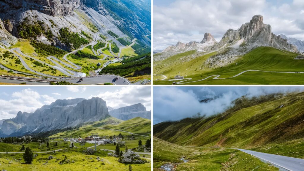 horské silnice v rakousku a itálii