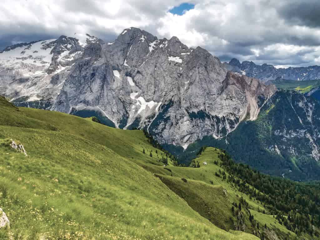 Passo Pordoi / průsmyky v Itálii / Dolomity / Marmolada