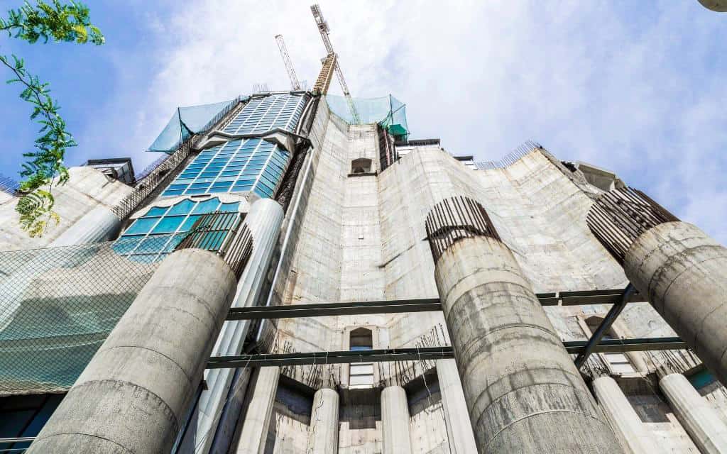 La Sagrada Familia Barcelona fasáda Slávy
