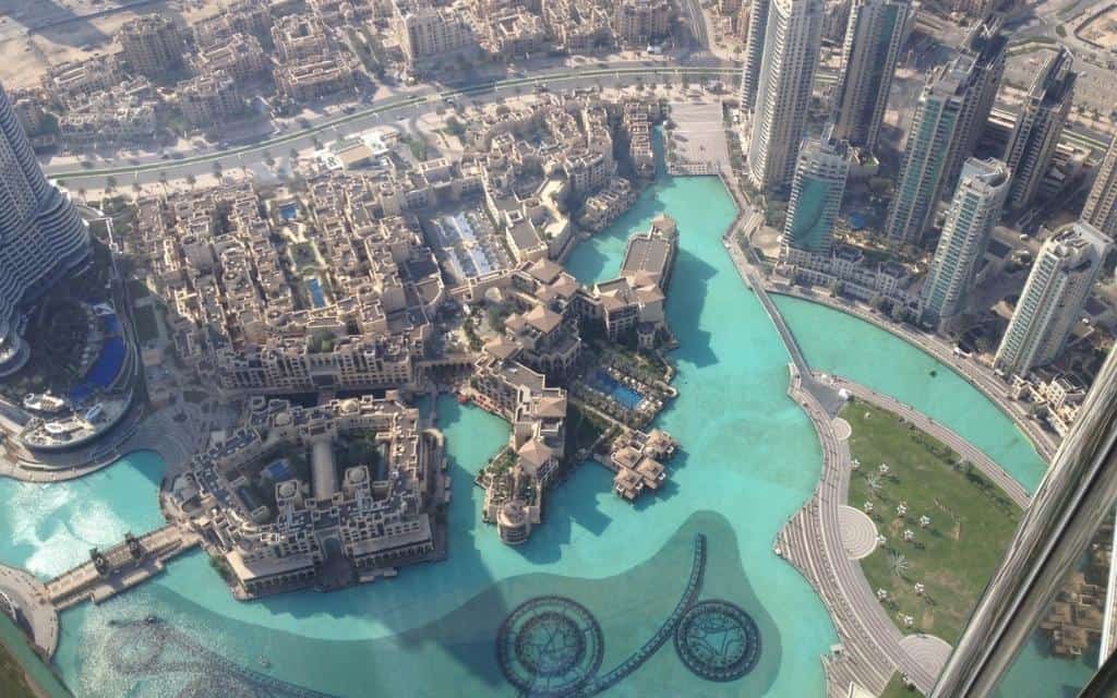 Burj Khalifa Dubai view and observation desk