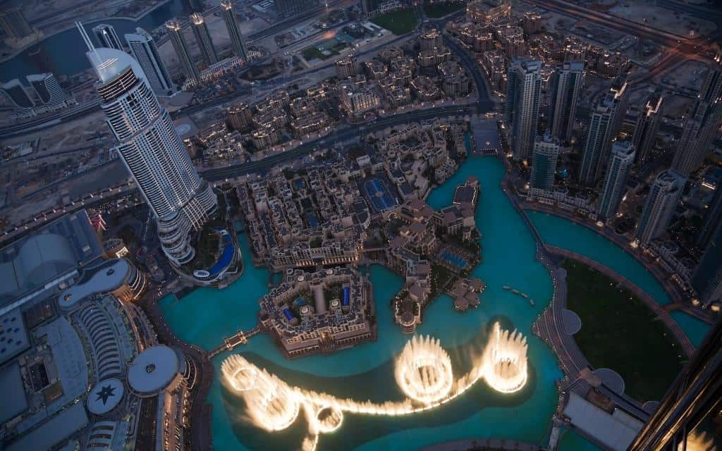Burj Khalifa Dubai Blick und Aussichtspunkt