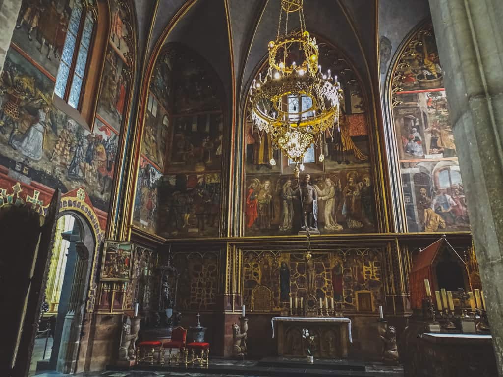 katedrála svatého Víta v Praze / Praha památky / Svatováclavská kaple