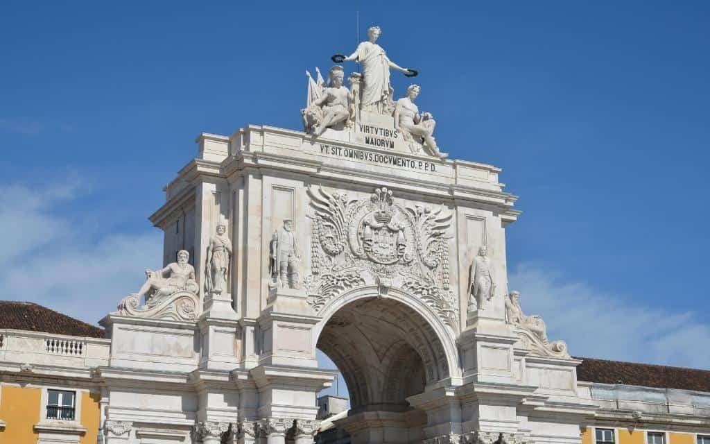 Arco da Rua Augusta Vítězný oblouk Lisabon