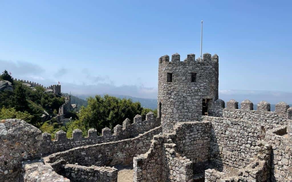 Maurský hrad Sintra Portugalsko