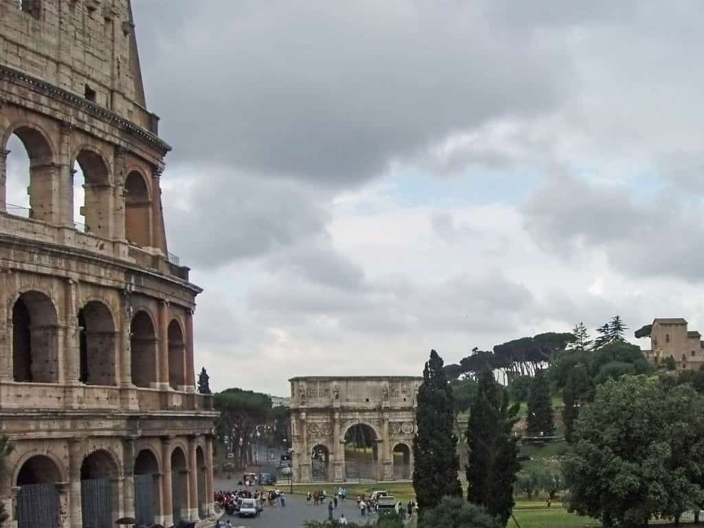 Colosseum and Arch of Constantine Rome
