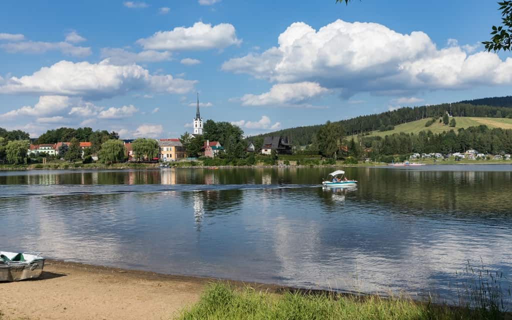 Lipenská přehrada u Frymburku / kam v jižních Čechách