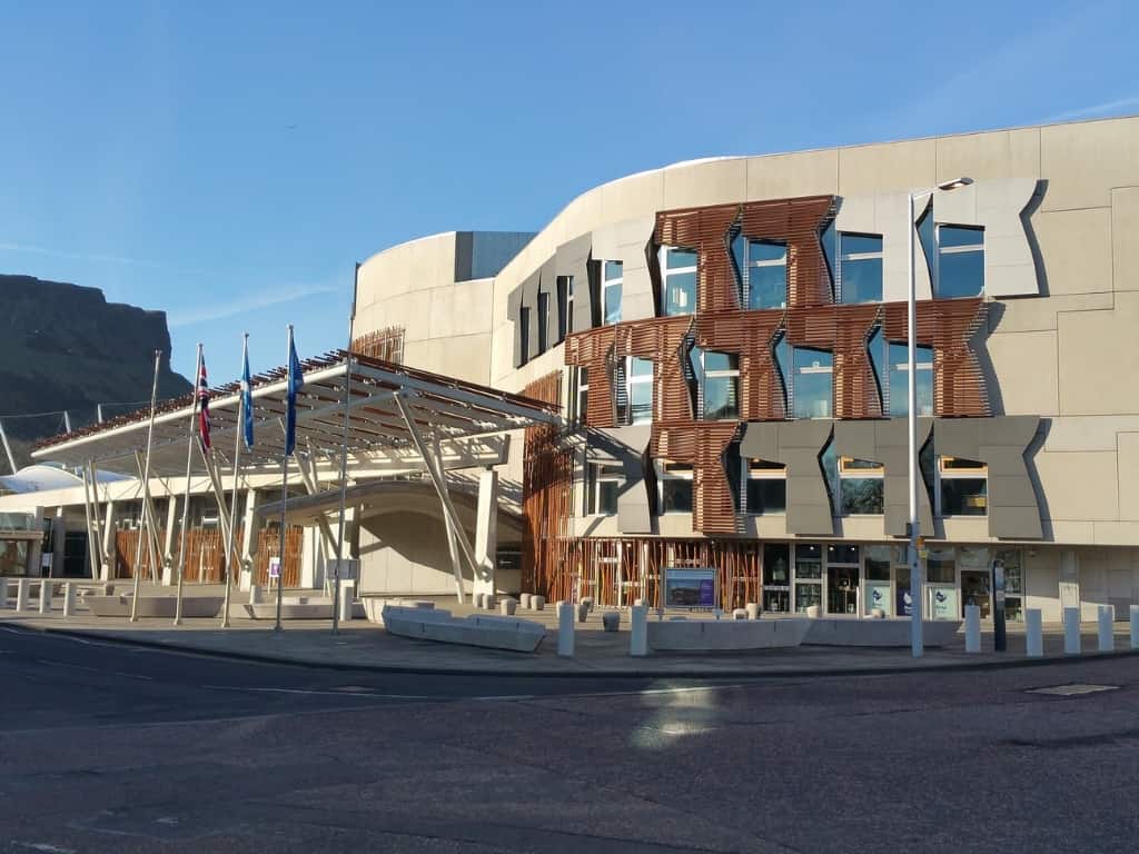 Skotský parlament Edinburgh