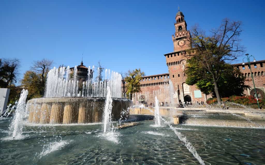 hrad Sforzesco Milán / památky v Miláně