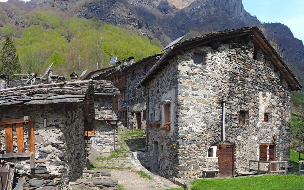 Starobylá vesnice Maslana nedalo obce Valbondione