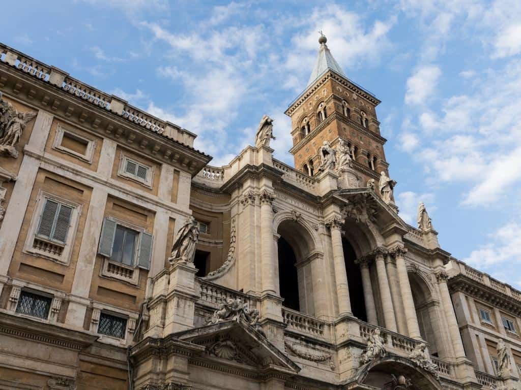 The Basilica of Santa Maria Maggiore is the most beautiful place in the Esquilino district