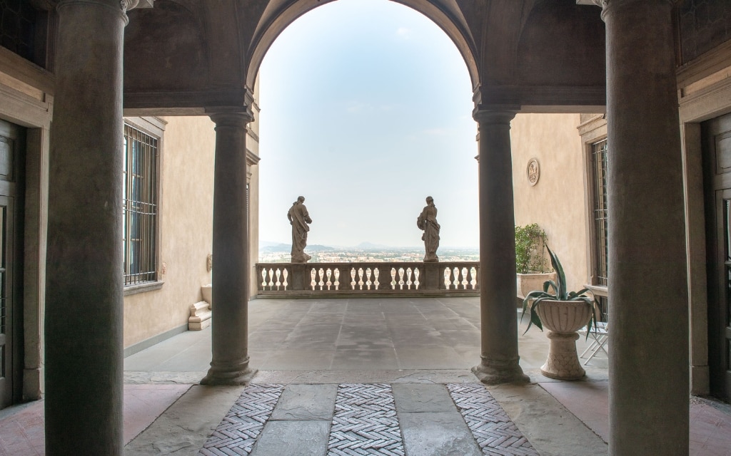 Výhled z paláce Terzi (vyhlídka je přístupná zdarma)