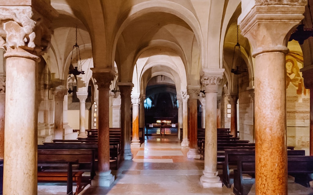 Krypta der Basilika San Zeno Maggiore Verona