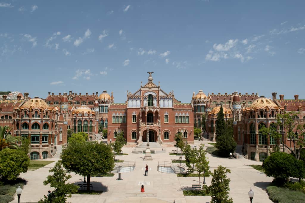 Nemocnice Sant Pau v Barceloně / nejkrásnější města ve Španělsku