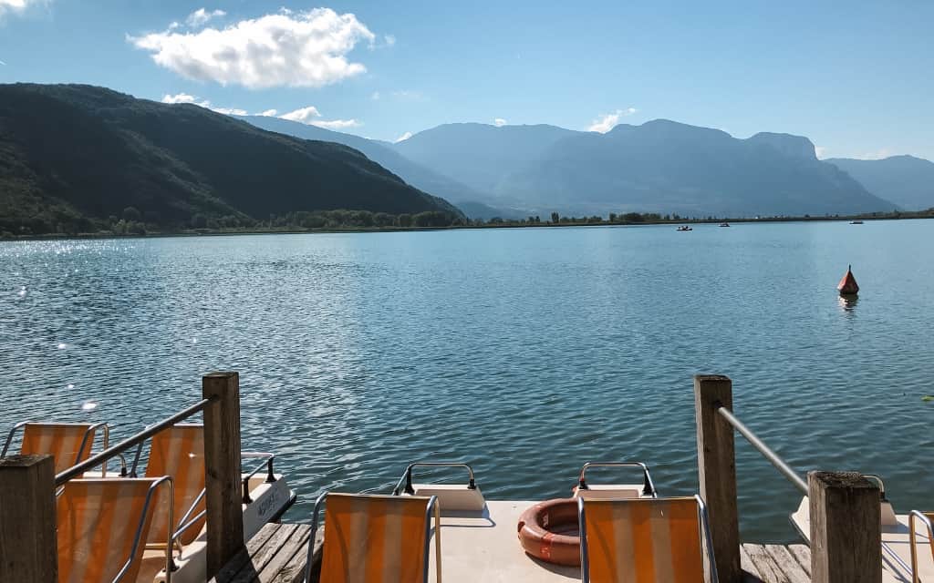 Lago di Caldaro / where to swim in the Dolomites