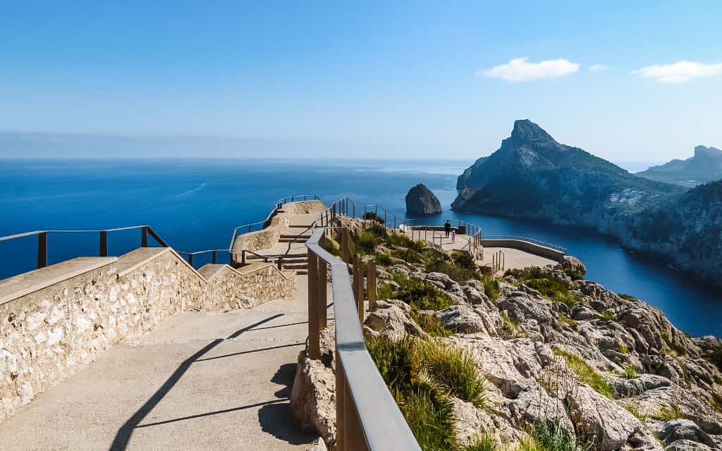 Mirador Es Colomer on the peninsula of Car Formentor, Mallorca is one of the most beautiful places in Mallorca
