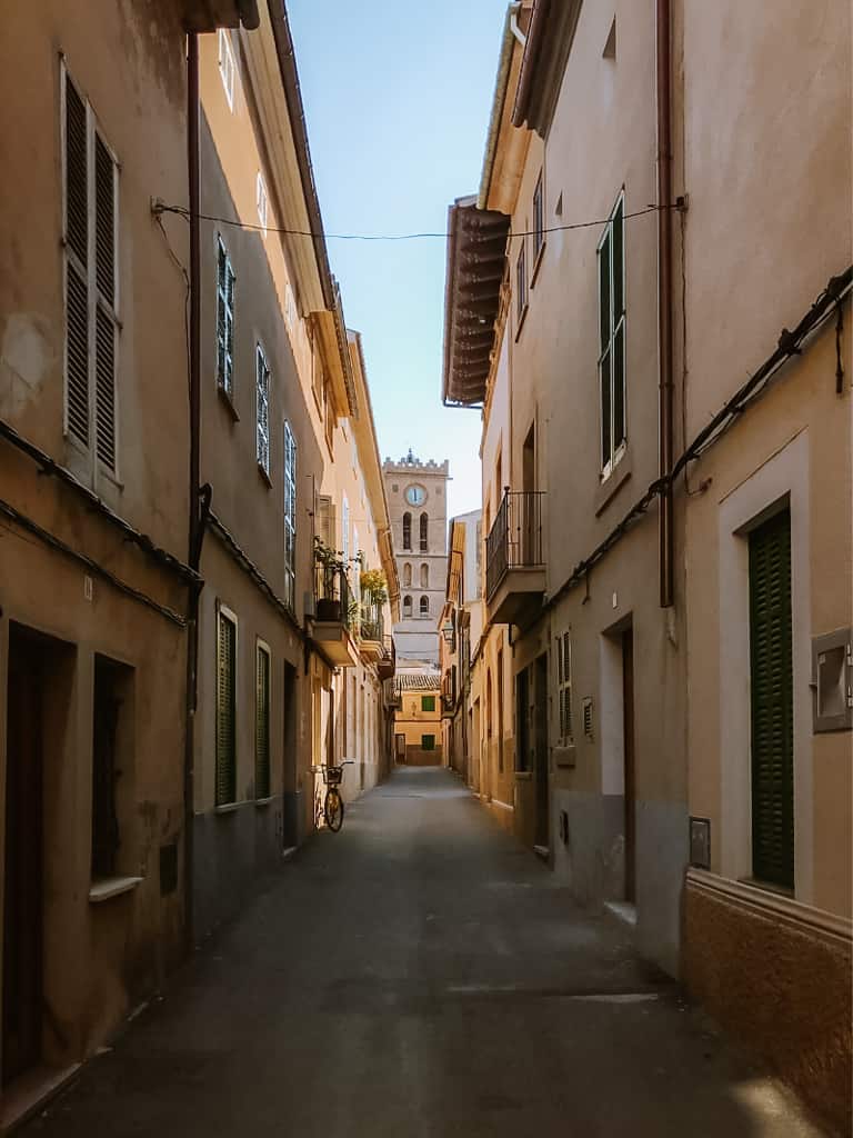 Streets in Pollença, Mallorca