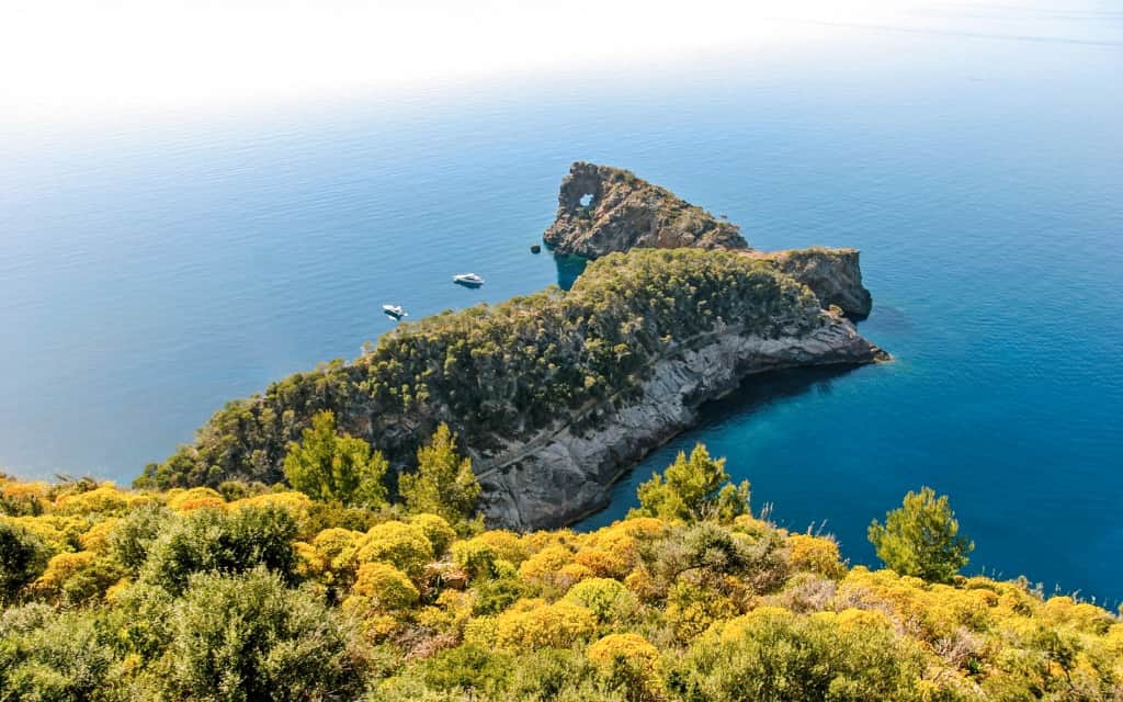 View from Son Marroig in Mallorca of the Sa Foradada peninsula