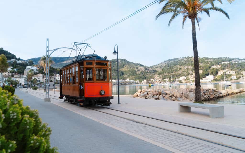 Historic tram in Port de Sóller  