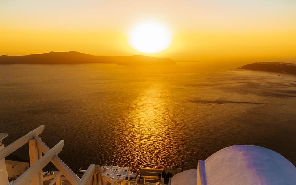 Santorini západ slunce 