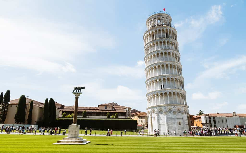 Šikmá věž Pisa Itálie