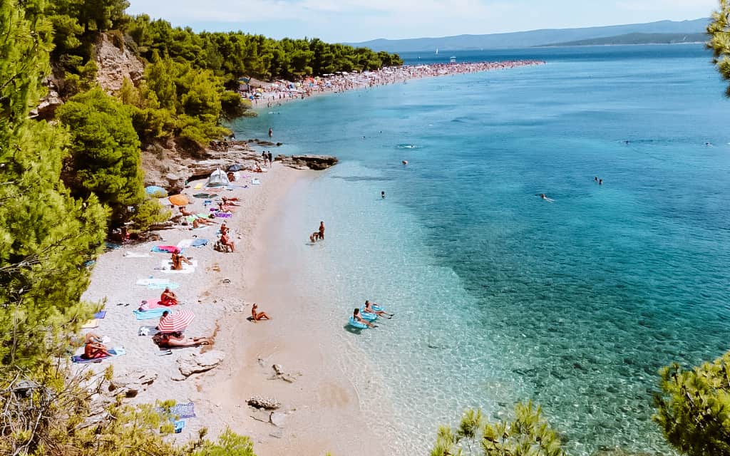 Zlatni rat on the island of Brac