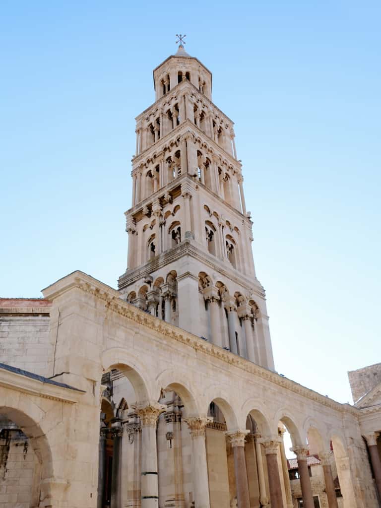 bell tower in Split Croatia