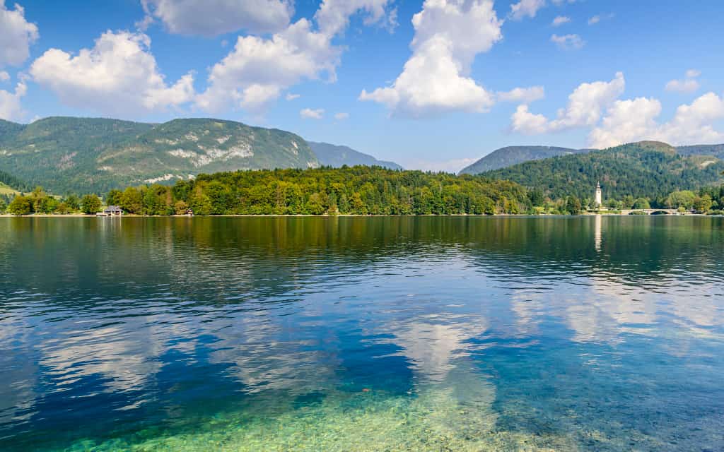 Bohinjské jezero Slovinsko