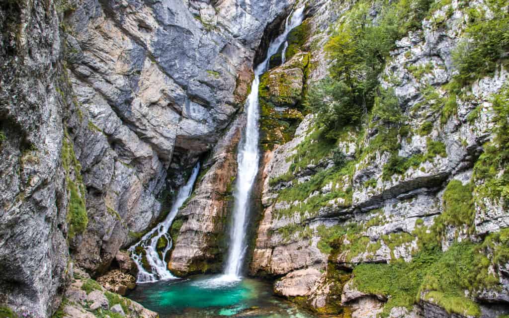 vodopád Savica Triglavský národní park Slovinsko