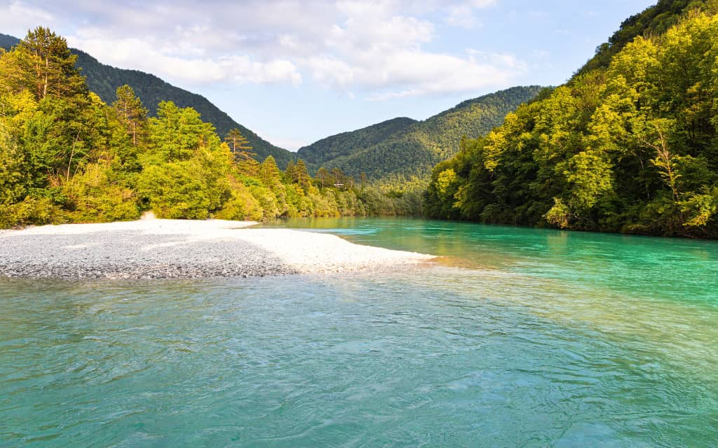 Soutok řek Soča a Tolminka, Slovinské Alpy