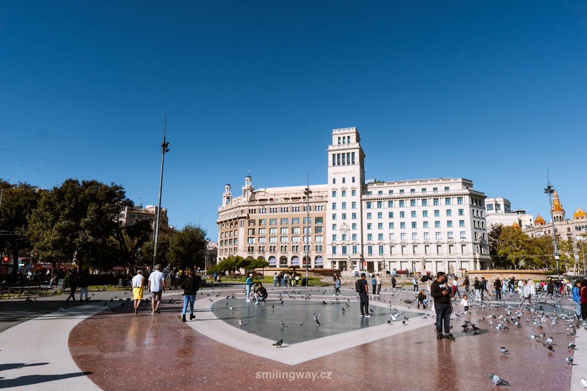 katalánské náměstí barcelona