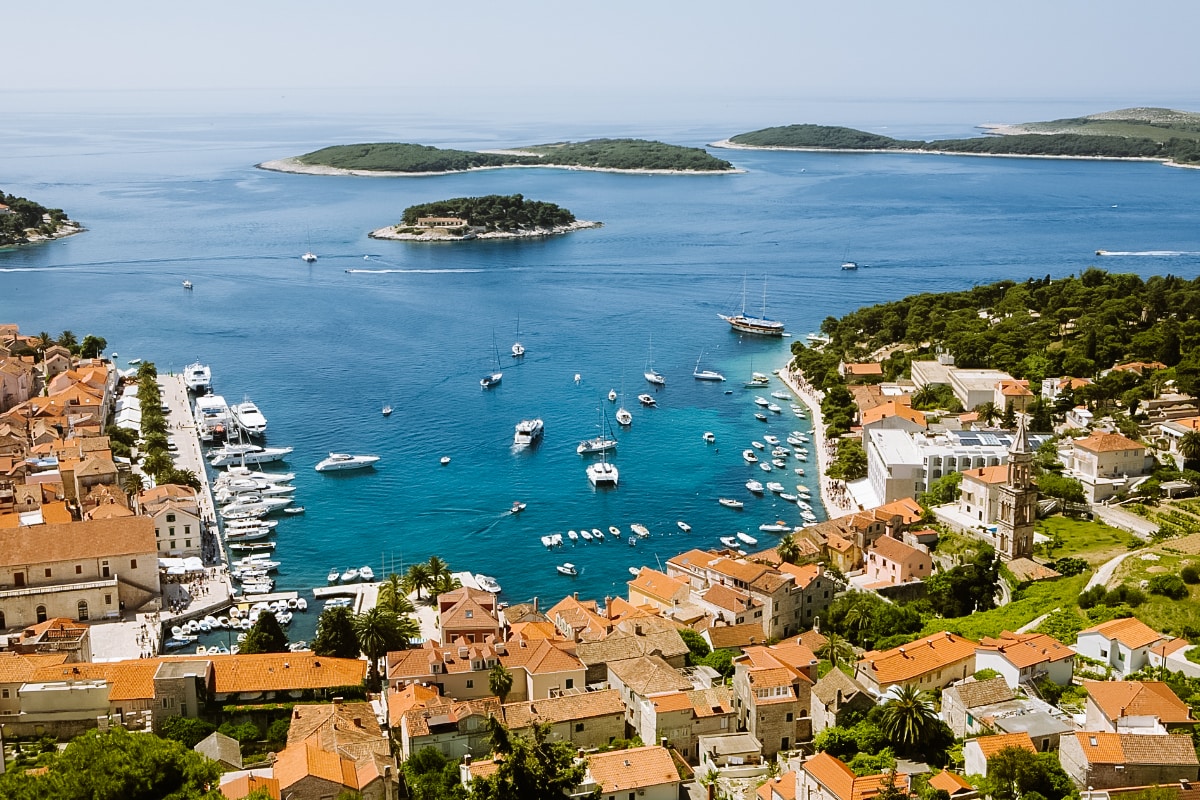 View of the town of Hvar from Španjola Fortress