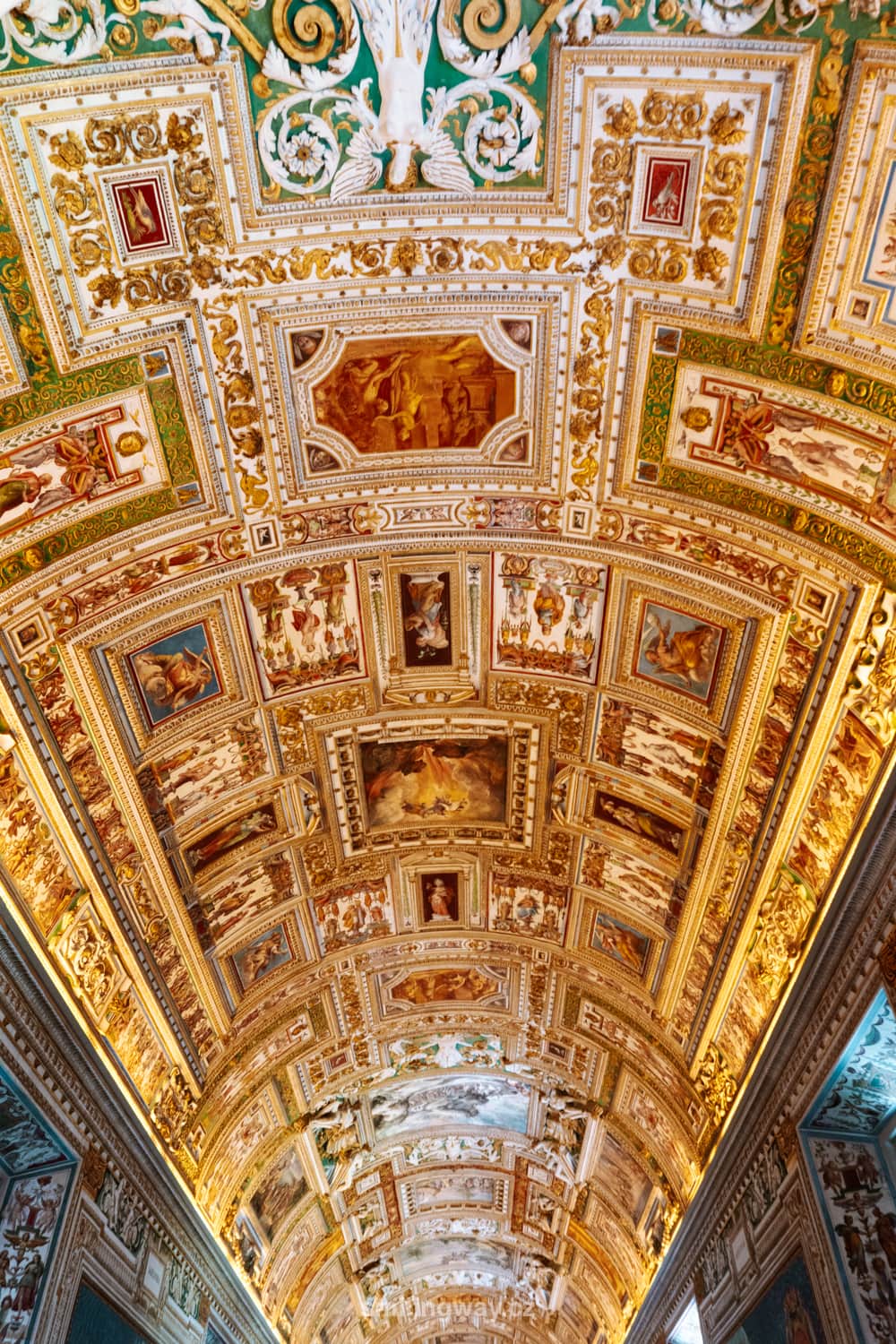 Harta galeriei Muzeele Vaticanului