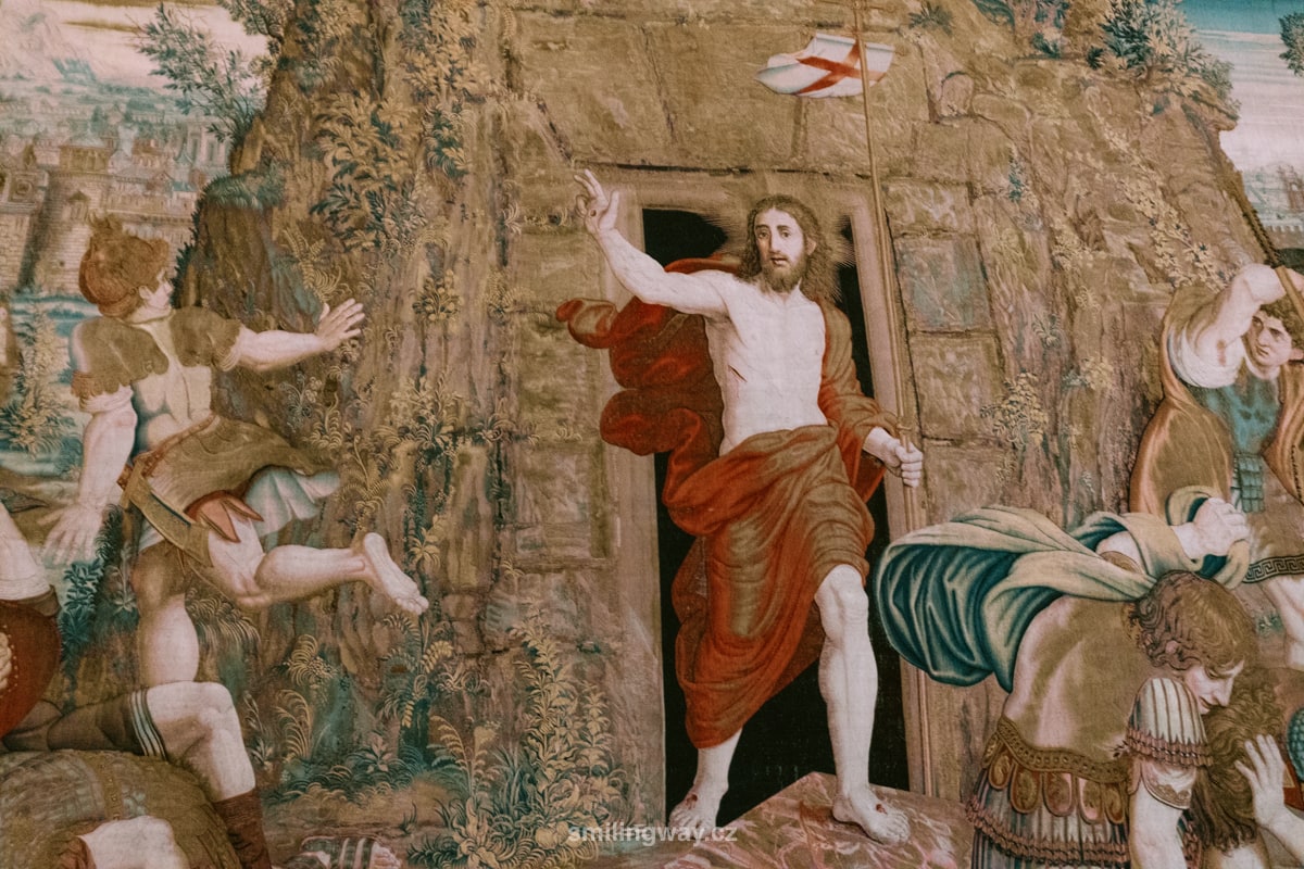 Wandteppich der Auferstehung Christi Vatikanische Museen