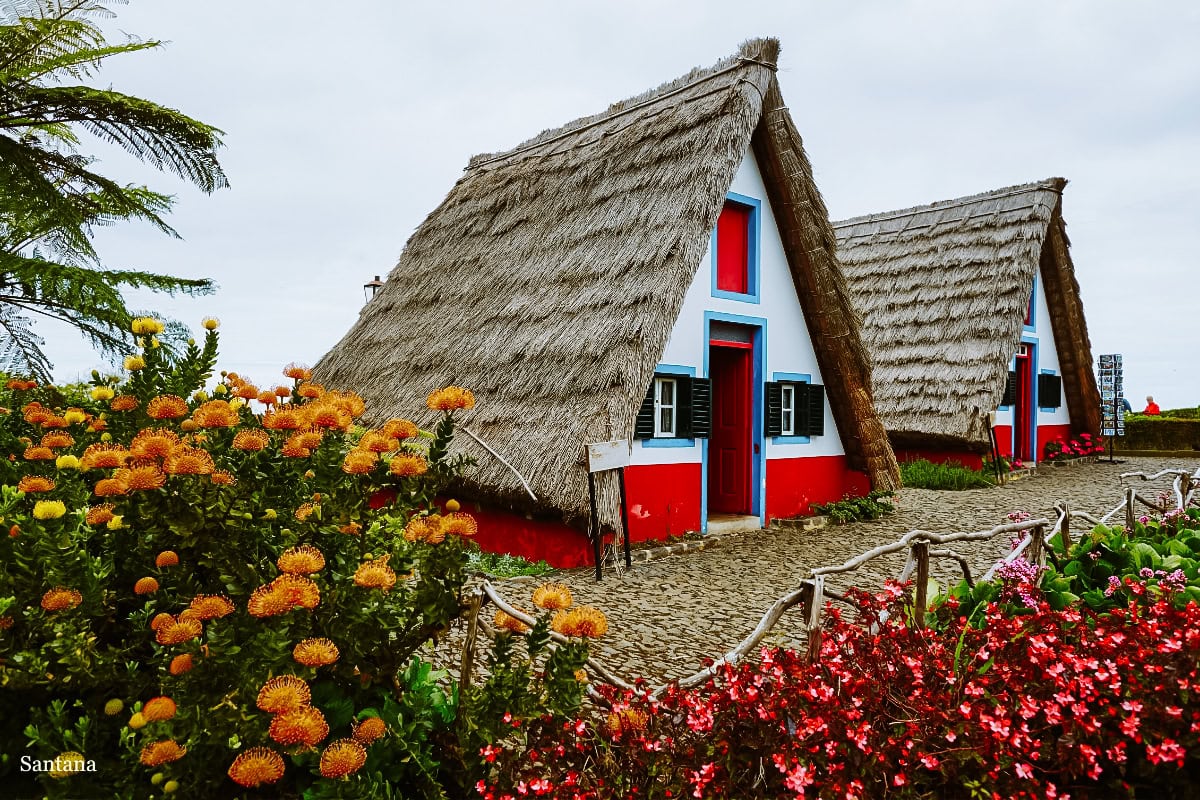 palheiros santana / nejkrásnější místa na Madeiře Portugalsko