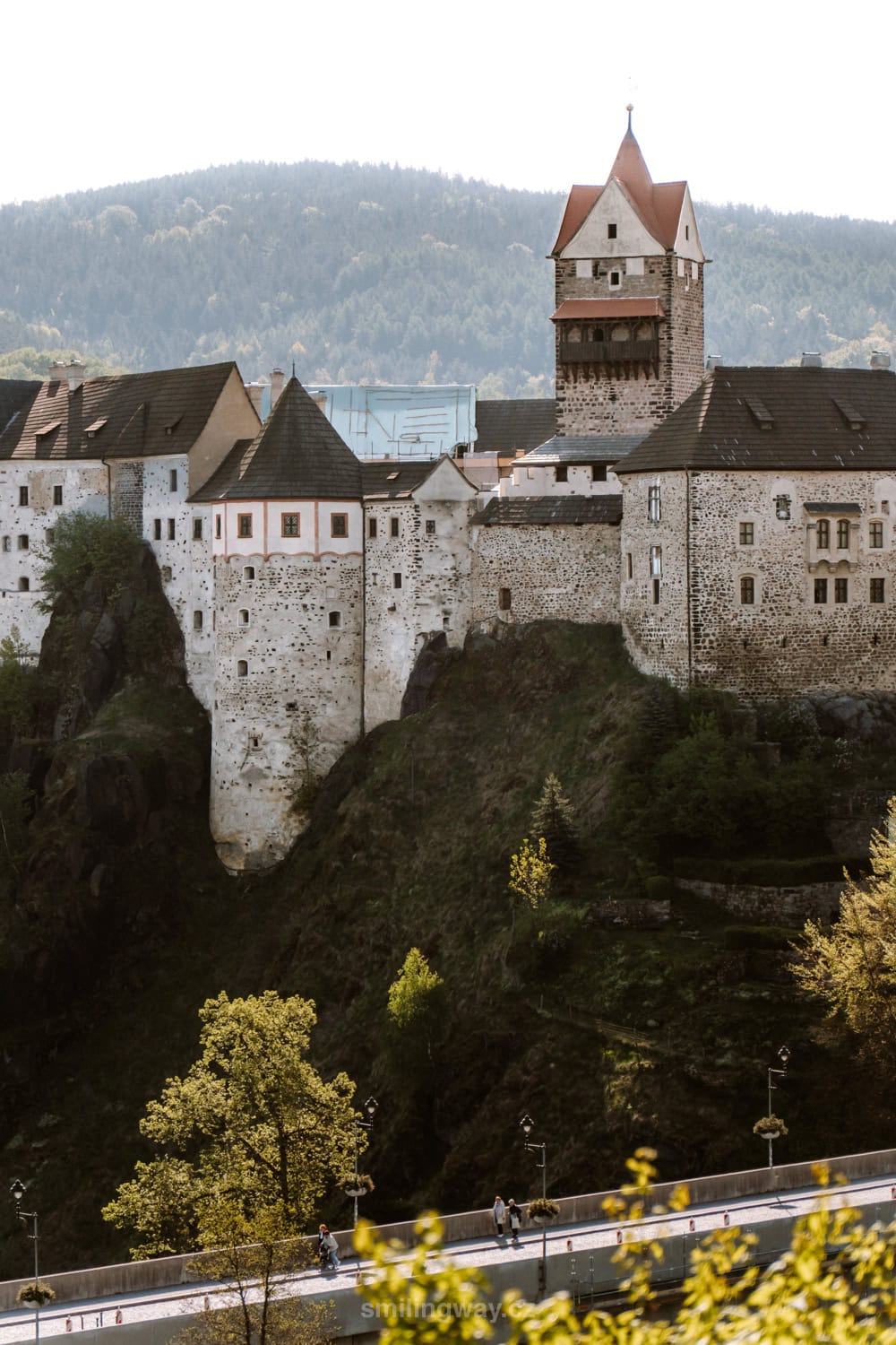výhled na hrad Loket