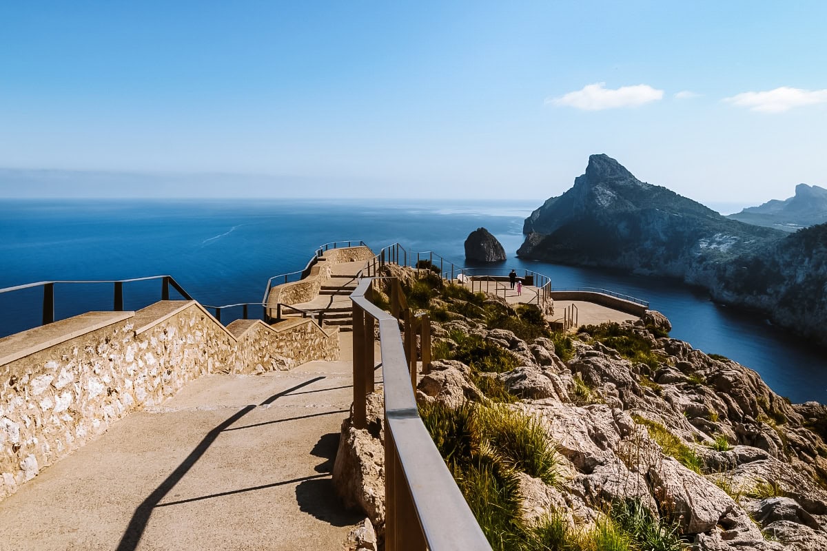 cap de formentor vyhlídka mirador es colomer mallorca
