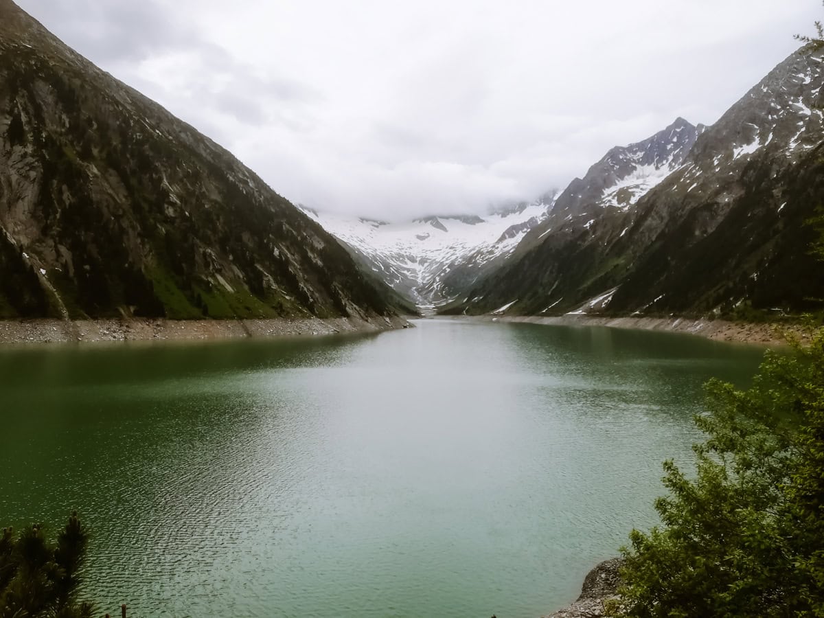 Schlegeis Stausee a přehrada Schlegeis