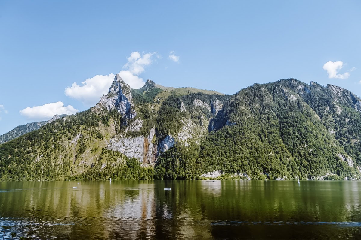 Altaussee a pohled na vrchol Loser
