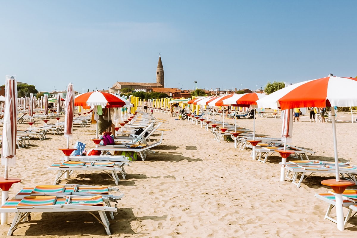 Caorle pláž