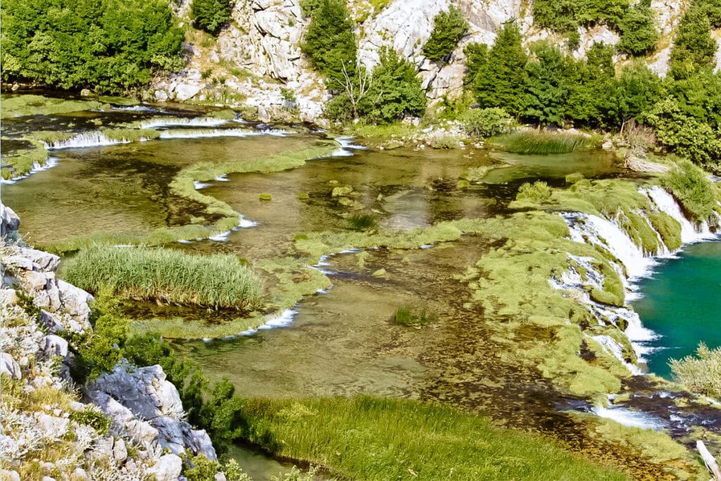 Kudin most řeka Krupa co navštívit v severní Dalmácii a okolí Zadaru